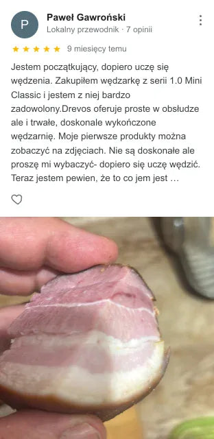 Opinia klienta DREVOS w Google: Paweł Gawroński, ocena 5 z 5 — zrzut ekranu