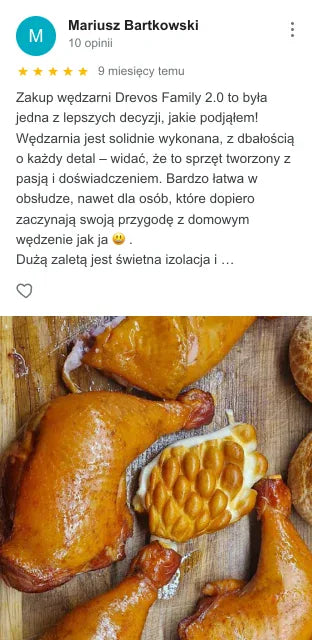 Opinia klienta DREVOS w Google: Mariusz Bartkowski, ocena 5 z 5 — zrzut ekranu