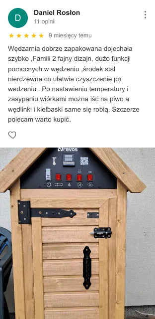 Opinia klienta DREVOS w Google: Daniel Rosłon, ocena 5 z 5 — zrzut ekranu